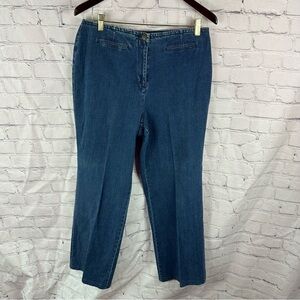 talbots stretch denim Women's Jeans sz 12 high rise straight leg